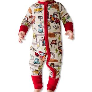 Little Sleepies Disney Pixar Cars Radiator Springs Bamboo Zippy Sz 12-18 Months